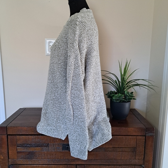 Reitmans Knit Sweater Women's XL Green Crewneck Cozy Neutral Heathered - Picture 4 of 11